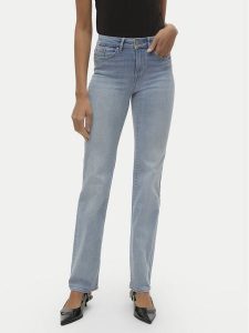 Vero Moda Jeansy Flash 10306824 Niebieski Straight Fit. Niebieskie jeansy Vero Moda, bez wzorów, z bawełny. Za 209,99 zł.