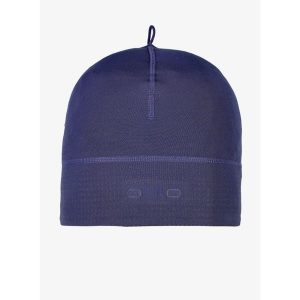 Czapka termoaktywna Odlo Polyknit Warm Reflective Hat - skipper blue. Niebieskie czapki ODLO, bez wzorów, sportowe. Za 96,59 zł.