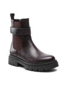 Jenny Fairy Botki WS5865-01 Brązowy. Brązowe botki Jenny Fairy, bez wzorów, ze skóry, bez obcasa, na płaskiej podeszwie, bez zapięcia. Za 84,99 zł.