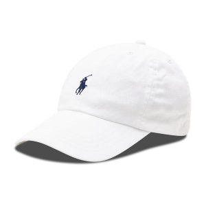 Czapka z daszkiem Polo Ralph Lauren. Białe czapki Polo Ralph Lauren, bez wzorów. Za 139,99 zł.
