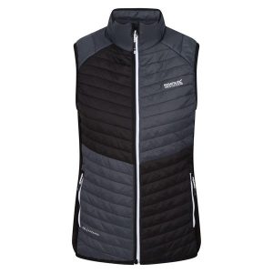 Damska Kamizelka Trutton Baffled Gilet. Czarne kamizelki Regatta, xs, bez wzorów, bez kołnierzyka, bez ramiączek, bez kaptura. Za 94,99 zł.