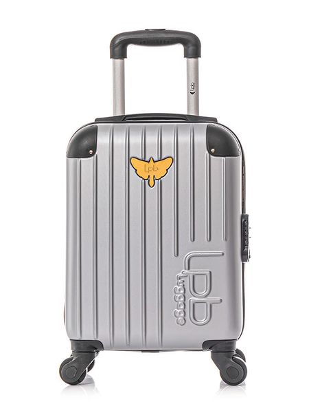 Les P´tites Bombes Walizka w kolorze srebrnym - 32 x 46 x 20 cm rozmiar: onesize. Szare walizki bez wzorów, z materiału. Za 108,99 zł.