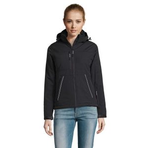 Kurtka Damska Rock Padded Soft Shell. Czarne kurtki SOL'S, l, bez wzorów, bez kaptura. Za 482,99 zł.