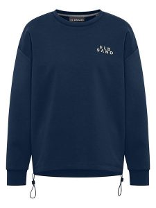 ELBSAND Bluza "Caris" w kolorze granatowym rozmiar: L. Niebieskie bluzy ELBSAND, l, bez wzorów, z bawełny, bez kaptura. Za 165,99 zł.