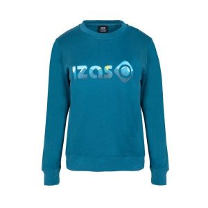 Podstawowa bluza bawełniana dla kobiet Izas RODHES W. Niebieskie bluzy Izas, bez wzorów, z bawełny, bez kaptura. Za 160,83 zł.