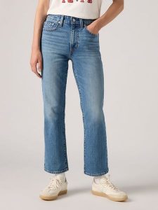 Levi's Dżinsy "725" - Regular fit - w kolorze niebieskim rozmiar: W25/L27. Niebieskie jeansy Levi's®, z aplikacjami, z podwyższonym stanem. Za 196,70 zł.