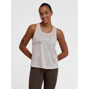 Damski tank top Hummel Court Aop Light Weight. Szare topy Hummel, bez wzorów, sportowe, bez kołnierzyka, bez ramiączek. Za 133,50 zł.