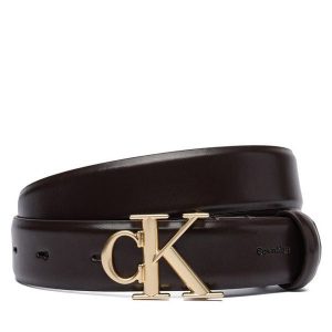 Pasek Calvin Klein. Czarne paski Calvin Klein, bez wzorów. Za 249,99 zł.