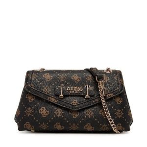 Torebka Guess. Brązowe torebki klasyczne Guess, z aplikacjami, bez dodatków. Za 419,99 zł.