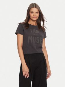 Deha T-Shirt C12151 Czarny Regular Fit. Czarne t-shirty Deha, m, bez wzorów, z bawełny, bez kołnierzyka, bez ramiączek. Za 189,99 zł.