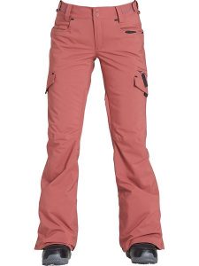 Billabong Spodnie narciarskie "Nela" w kolorze czerwonym rozmiar: L. Czerwone spodnie dresowe Billabong, l, bez wzorów, narciarskie. Za 361,45 zł.
