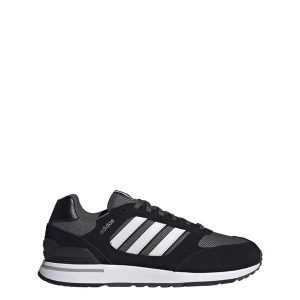 Run 80s Shoes. Białe buty sportowe ADIDAS, bez wzorów, z gumy, bez zapięcia. W wyprzedaży za 301,50 zł.