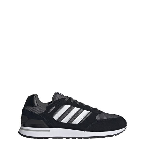 Run 80s Shoes. Białe buty sportowe ADIDAS, bez wzorów, z gumy, bez zapięcia. W wyprzedaży za 299,25 zł.