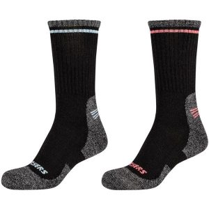 Skarpetki sportowe dla dorosłych 2PPK Women Trail Wool Socks. Czerwone skarpetki Skechers, bez wzorów, z elastanu. Za 89,99 zł.