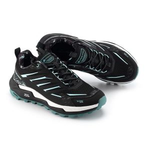 Buty terenowe damskie Alpine Pro Polexe przewiewne. Czarne buty trekkingowe Alpine Pro, bez zapięcia. W wyprzedaży za 299,00 zł.