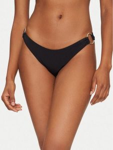 Guess Dół od bikini E5GO19 KC692 Czarny. Czarne bikini Guess, z aplikacjami, z syntetyku. Za 129,99 zł.