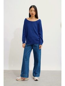 AUTHENTIC CASHMERE Kaszmirowy sweter "Faraut" w kolorze niebieskim rozmiar: XL. Niebieskie swetry oversize AUTHENTIC CASHMERE, xl, bez wzorów, z kaszmiru, bez ramiączek. Za 415,45 zł.