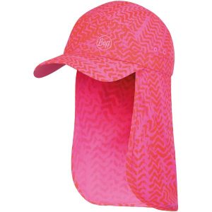 Czapka z daszkiem BUFF BIMINI CAP KUMKARA. Czerwone czapki Buff, bez wzorów, sportowe. W wyprzedaży za 76,93 zł.
