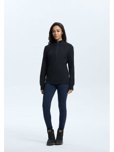 LUHTA Koszulka "Hailuoto" w kolorze czarnym rozmiar: XL. Czarne bluzki Luhta, xl, bez wzorów, bez kołnierzyka, bez ramiączek. Za 130,50 zł.