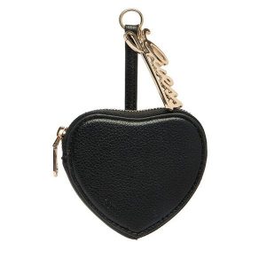 Bilonówka Guess. Czarne portfele Guess, z aplikacjami. Za 179,99 zł.