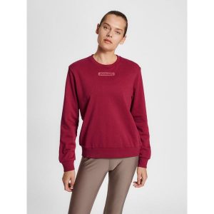 Bluza damska Hummel TE Element. Czerwone bluzy Hummel, l, bez wzorów, bez kaptura. Za 187,00 zł.