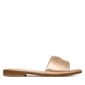 Klapki Guess. Czerwone klapki Guess, z aplikacjami, bez obcasa. Za 499,99 zł.