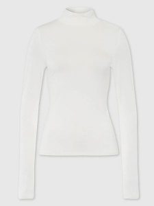 Les Lunes Koszulka "Noraa" w kolorze białym rozmiar: XXS. Białe bluzki Les Lunes, xxs, bez wzorów, bez kołnierzyka, bez ramiączek. Za 126,99 zł.