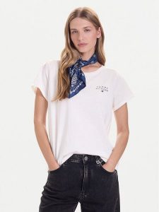 Tommy Hilfiger T-Shirt UW0UW04525 Beżowy Relaxed Fit. Brązowe t-shirty TOMMY HILFIGER, m, bez wzorów, z bawełny, bez kołnierzyka, bez ramiączek. Za 139,99 zł.