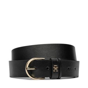 Pasek Damski Tommy Hilfiger. Czarne paski TOMMY HILFIGER, bez wzorów. Za 199,99 zł.