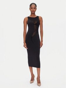 Wolford Sukienka koktajlowa Satin Sheer 57176 Czarny Slim Fit. Czarne sukienki WOLFORD, m, bez wzorów, z syntetyku, wizytowe, bez kołnierzyka, bez ramiączek. Za 699,99 zł.