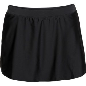 Spódniczka kąpielowa z wszytymi figami. Czarne bikini bonprix, bez wzorów. Za 67,99 zł.