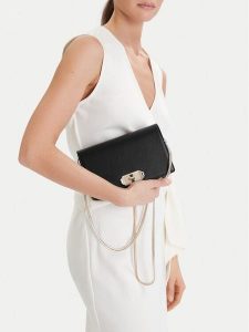 Nine West Torebka EO-Bellis-LX20070 Czarny. Czarne torebki klasyczne Nine West, bez wzorów, z materiału, bez dodatków. Za 219,99 zł.