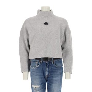 Second life - Damska szara bluza TNF - Jak nowy. Szare bluzy The North Face, bez wzorów, bez kaptura. Za 127,76 zł.