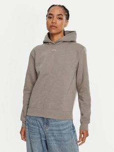 Calvin Klein Bluza Nano Logo K20K207615 Beżowy Regular Fit. Brązowe bluzy Calvin Klein, xl, bez wzorów, z syntetyku, bez kaptura. Za 269,99 zł.