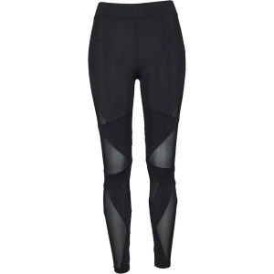 Legginsy Damskie Siatka Trójkąt Tech. Czarne legginsy Urban Classics, bez wzorów. Za 84,99 zł.