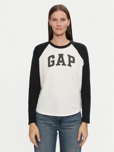 Gap Bluzka 534389-03 Czarny Relaxed Fit. Czarne bluzki GAP, s, bez wzorów, z bawełny, bez kołnierzyka, bez ramiączek. Za 129,99 zł.