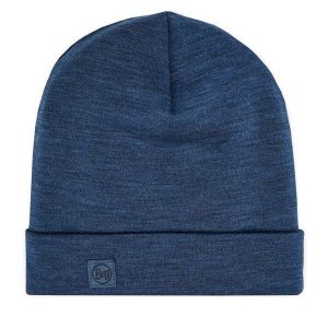 Czapka Buff Merino Heavyweight Beanie. Szare czapki Buff, bez wzorów, z wełny, sportowe. Za 130,00 zł.
