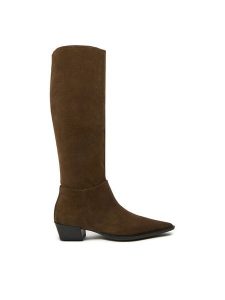 Vagabond Shoemakers Kozaki Cassie 5850-340-39 Brązowy. Brązowe kozaki Vagabond Shoemakers, bez wzorów, ze skóry, bez obcasa, na słupku, bez zapięcia. Za 759,99 zł.