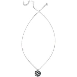 Łańcuszek z kryształami Swarovskiego® bonprix srebrny kolor rodowany. Łańcuszki marki bonprix. Za 44,99 zł.