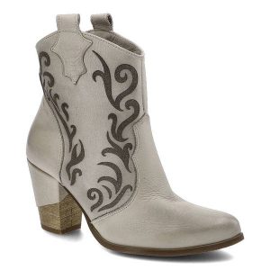 Beżowe Botki Exquisite Damskie Skórzane Modne Buty. Brązowe botki Exquisite, bez wzorów, ze skóry, bez obcasa, na obcasie, bez zapięcia. Za 229,00 zł.