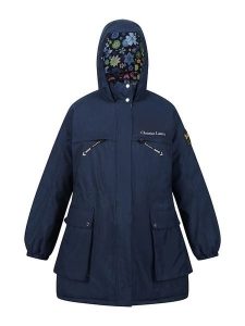 Regatta Parka "Cailar" w kolorze granatowym rozmiar: 46. Niebieskie płaszcze Regatta, s, bez wzorów, bez kaptura. Za 347,81 zł.