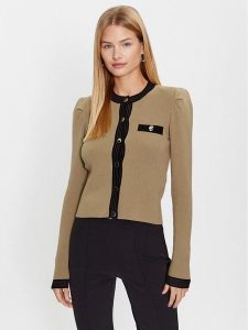 Liu Jo Kardigan CF3015 MS99E Brązowy Regular Fit. Brązowe kardigany Liu Jo, z syntetyku. Za 579,99 zł.