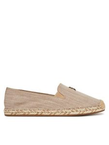 Tommy Hilfiger Espadryle Chambray Espadrille FW0FW08539 Beżowy. Brązowe espadryle TOMMY HILFIGER, bez wzorów, z materiału, bez obcasa. Za 199,99 zł.