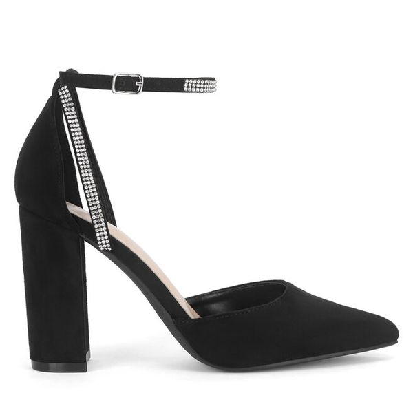 Czółenka DeeZee. Czarne czółenka DeeZee, bez wzorów, bez obcasa, bez zapięcia. Za 129,99 zł.