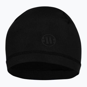 Czapka Pitbull zimowa Special Sport Small Logo 2 Beanie. Czarne czapki PITBULL, bez wzorów, z elastanu, sportowe. Za 52,99 zł.