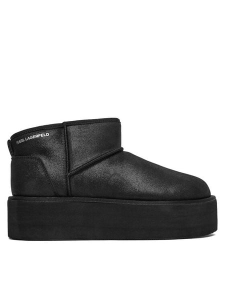 KARL LAGERFELD Śniegowce Thermo KL48523 Czarny. Czarne buty zimowe KARL LAGERFELD, ze skóry, bez obcasa, bez zapięcia. Za 639,99 zł.