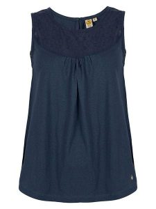 Roadsign Top w kolorze granatowym rozmiar: XXL. Niebieskie topy Roadsign, xxl, bez wzorów, z bawełny, bez kołnierzyka, bez ramiączek. Za 43,99 zł.