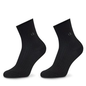 Skarpety długie Calvin Klein. Czarne skarpetki Calvin Klein, bez wzorów. Za 59,99 zł.
