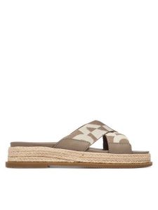 DKNY Espadryle Binna K2639436 Beżowy. Brązowe espadryle DKNY, bez wzorów, z materiału, bez obcasa. Za 579,99 zł.