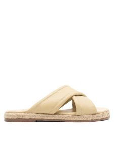 Lasocki Espadryle CARPI EST-DOBRAWA-05 Żółty. Żółte espadryle Lasocki, bez wzorów, ze skóry, bez obcasa. Za 179,99 zł.